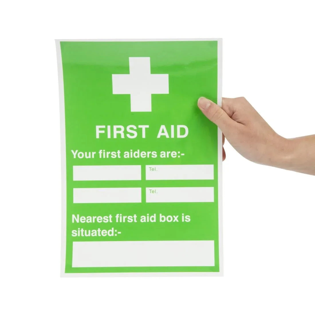 First Aiders Nearest First Aid Box Sign JD Catering Equipment Solutions Ltd