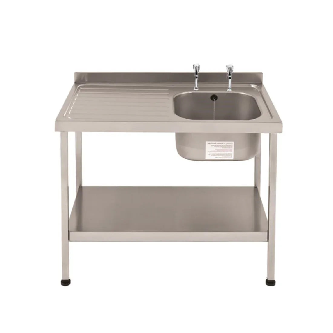 P050 Franke Sissons Self Assembly Stainless Steel Sink Left Hand Drainer 1000x600mm - JD Catering Equipment Solutions Ltd