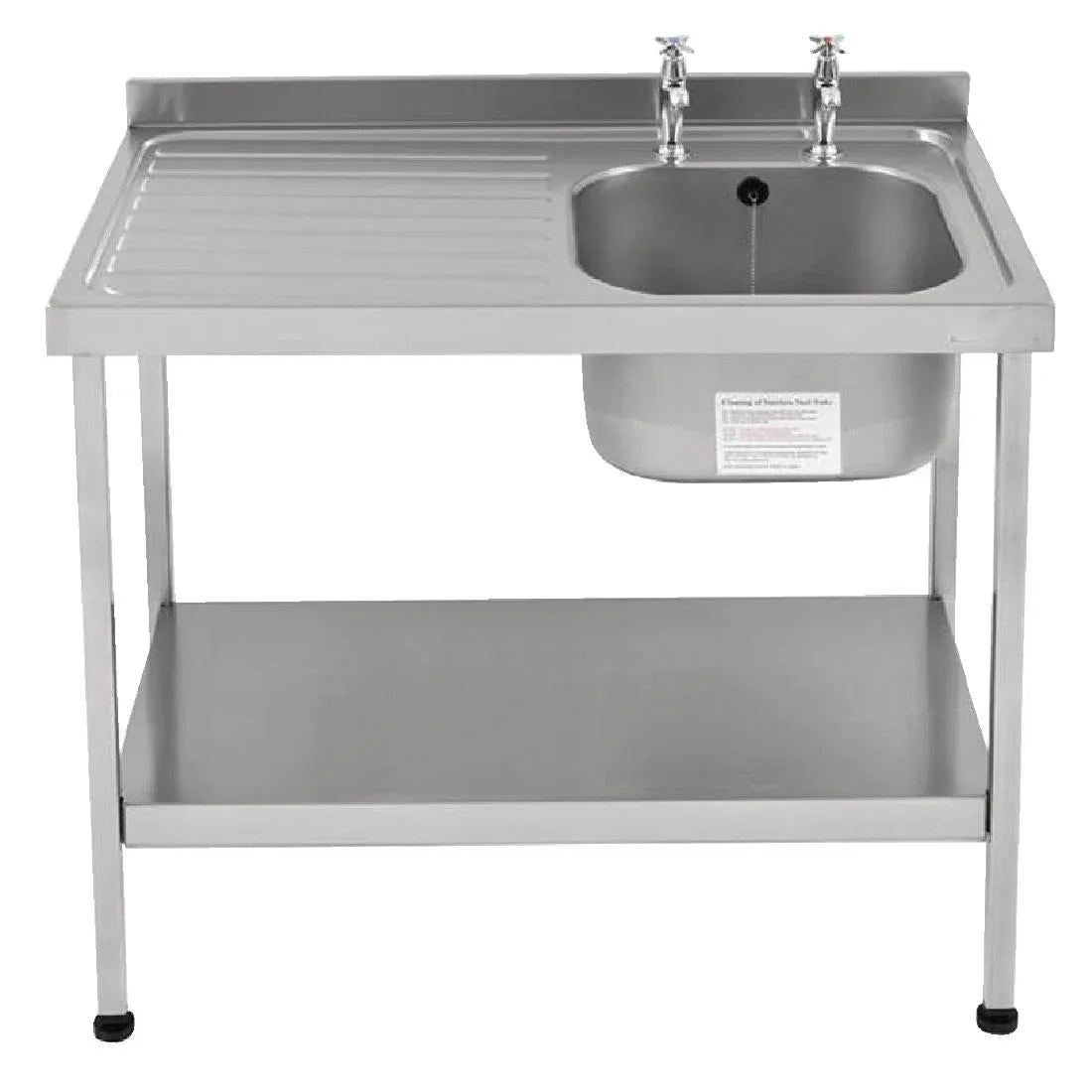 P364 Franke Sissons Self Assembly Stainless Steel Sink Left Hand Drainer 1200x600mm - JD Catering Equipment Solutions Ltd