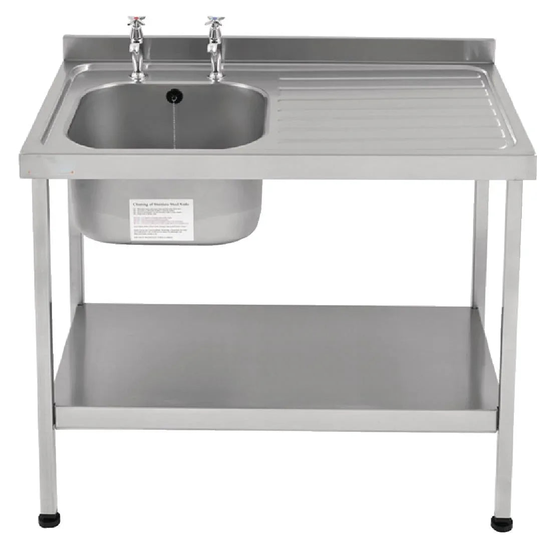 P363 Franke Sissons Self Assembly Stainless Steel Sink Right Hand Drainer 1200x600mm - JD Catering Equipment Solutions Ltd