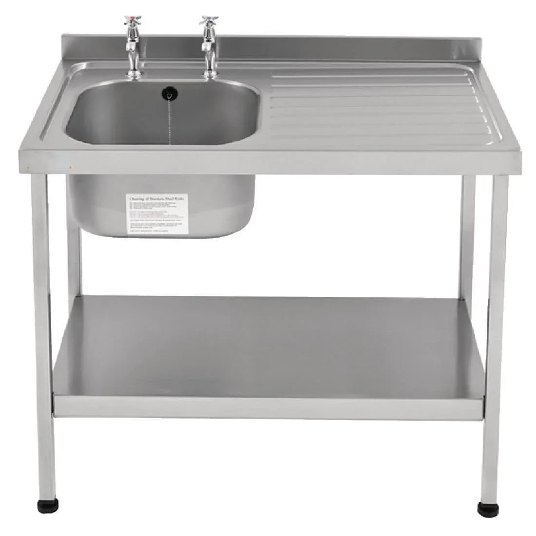 P363 Franke Sissons Self Assembly Stainless Steel Sink Right Hand Drainer 1200x600mm - JD Catering Equipment Solutions Ltd