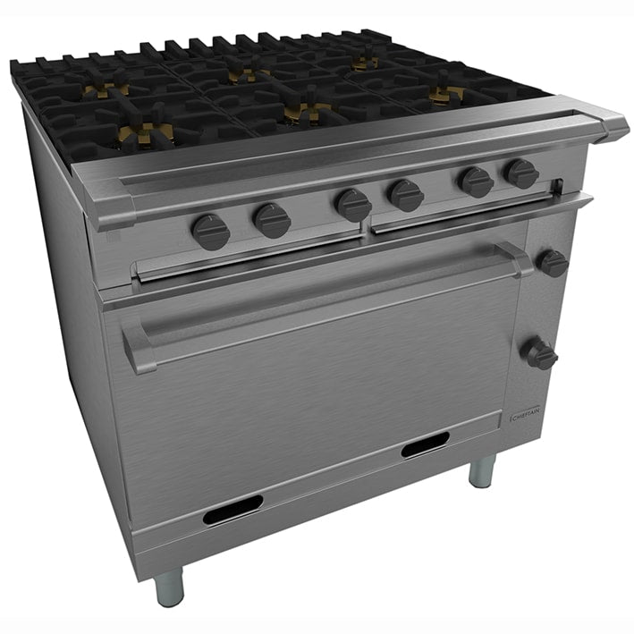 U985 Falcon Chieftain 6 Burner Natural/LPG Oven Range G1066X – JD Catering Equipment