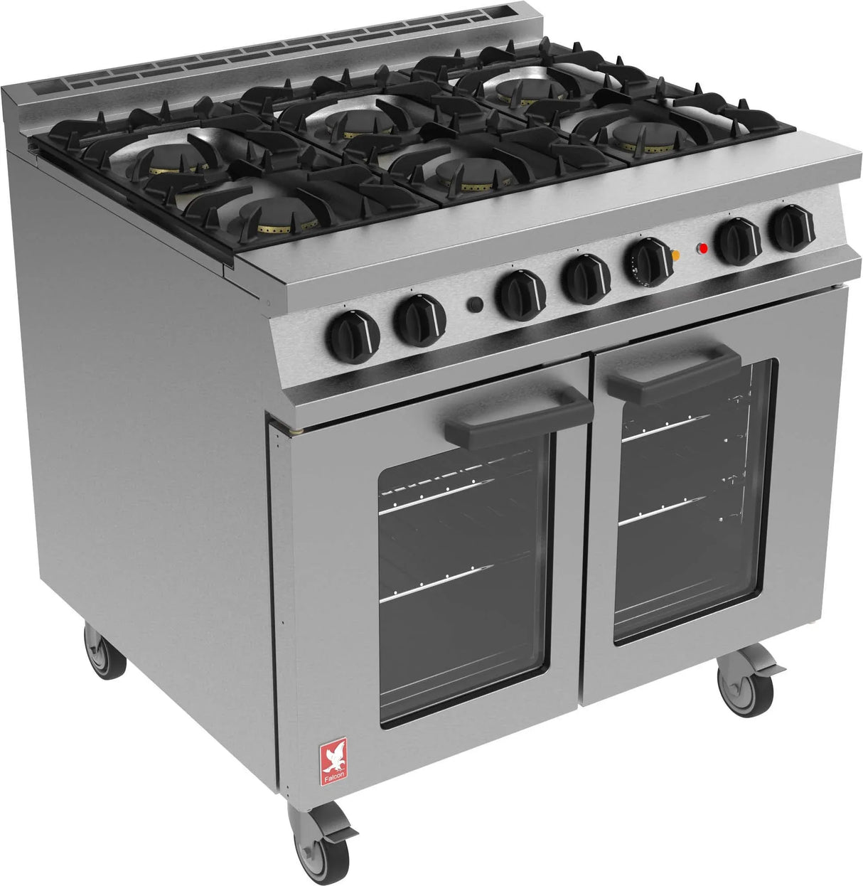 GP005 Falcon Dominator Plus 6 Burner Dual Fuel Oven Range G3101 OTC - JD Catering Equipment Solutions Ltd