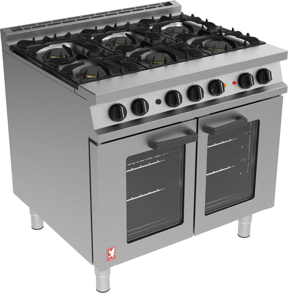 GP005 Falcon Dominator Plus 6 Burner Dual Fuel Oven Range G3101 OTC - JD Catering Equipment Solutions Ltd