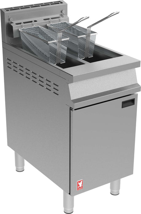 Falcon Dominator Plus G3845 Twin Pan, Twin Basket Natural/LPG Gas Fryer