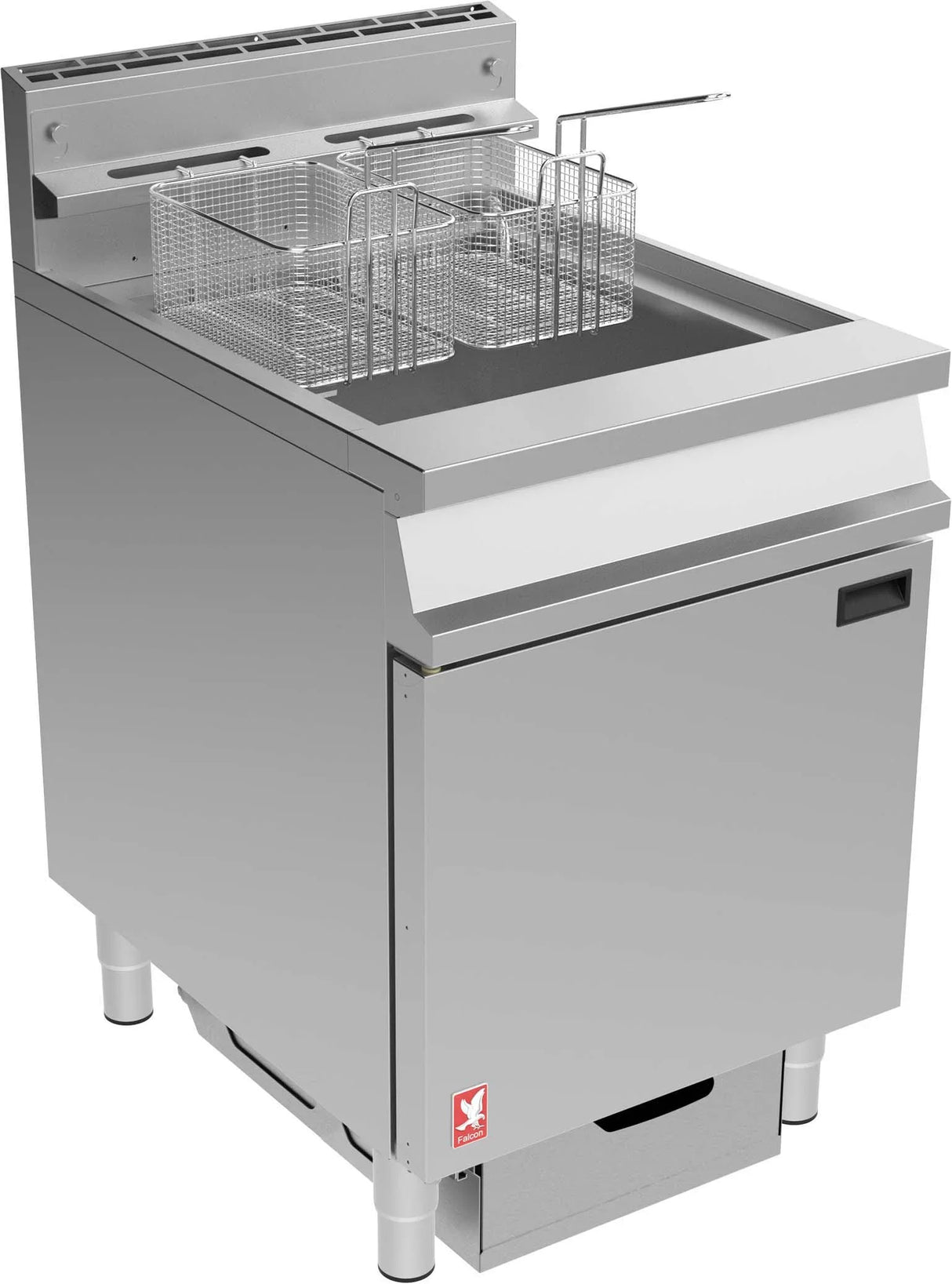 Falcon Dominator Plus G3860F Natural Gas/LPG Single pan, twin basket fryer with filtration - JD Catering Equipment Solutions Ltd