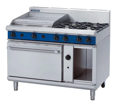 Blue Seal Evolution Series G508B - 1200mm Gas Range Static Oven + 600mm griddle - JD Catering Equipment Solutions Ltd