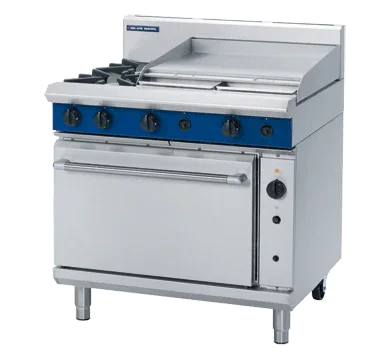 Blue Seal Evolution Series G56B - 900mm Gas Range Convection Oven + 600mm griddle - JD Catering Equipment Solutions Ltd