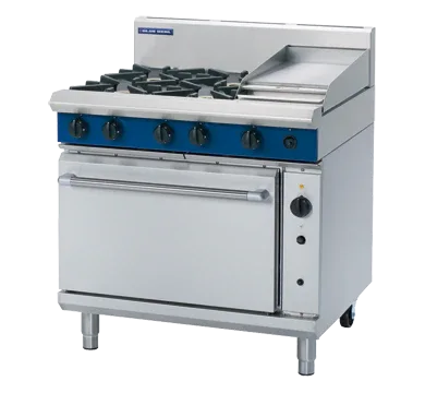 Blue Seal Evolution Series G56C - 900mm Gas Range Convection Oven + 300mm griddle - JD Catering Equipment Solutions Ltd