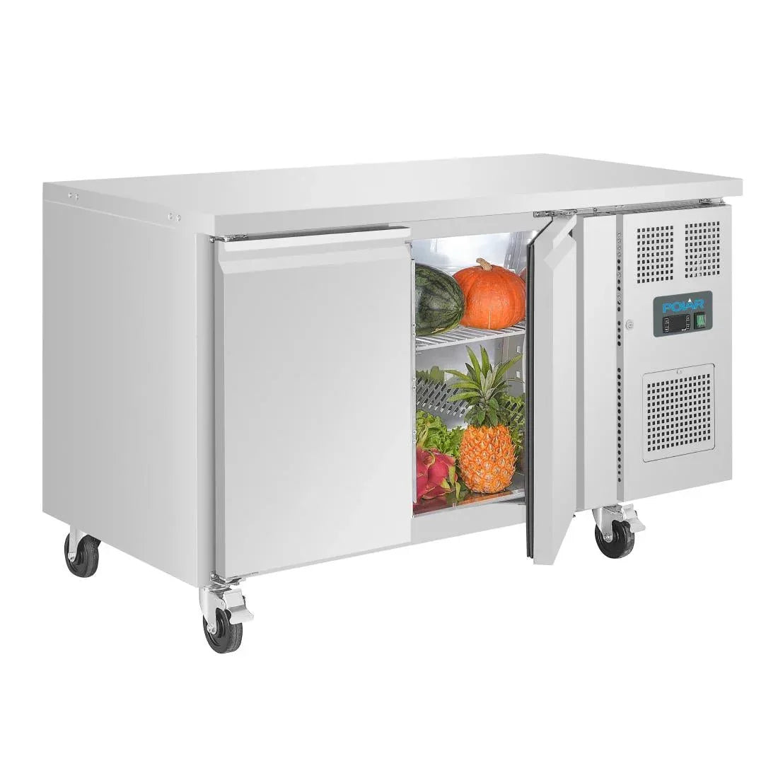 G599 Polar U-Series Double Door Counter Freezer 282Ltr - JD Catering Equipment Solutions Ltd