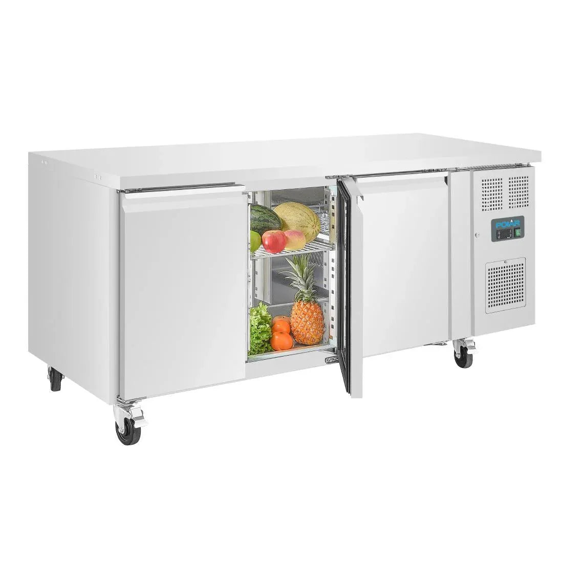 G600 Polar U-Series Triple Door Counter Freezer 417Ltr - JD Catering Equipment Solutions Ltd