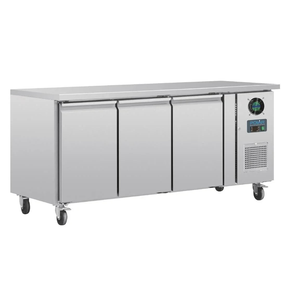 G600 Polar U-Series Triple Door Counter Freezer 417Ltr - JD Catering Equipment Solutions Ltd