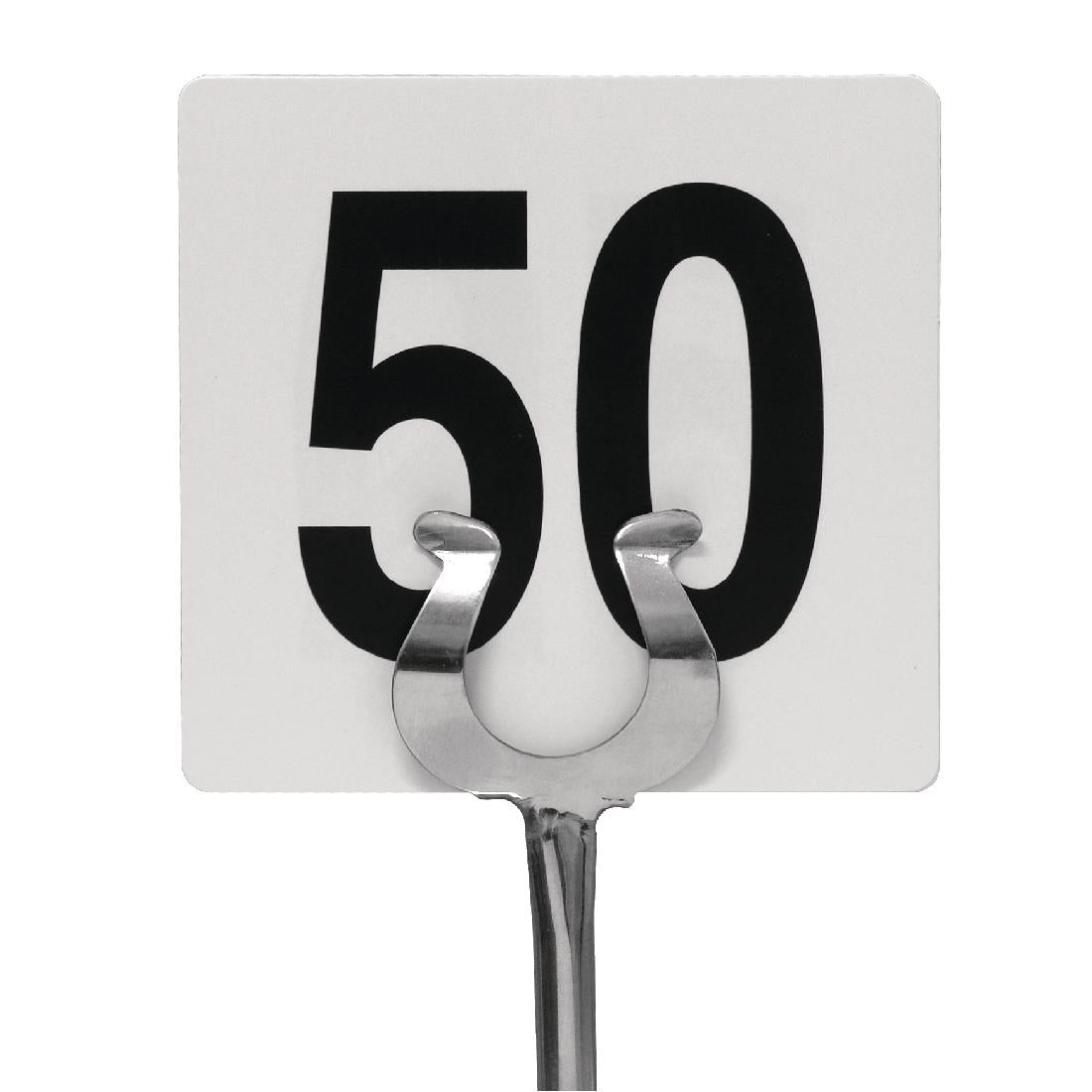 GB629 Plastic Table Number Inserts 1-50 JD Catering Equipment Solutions Ltd