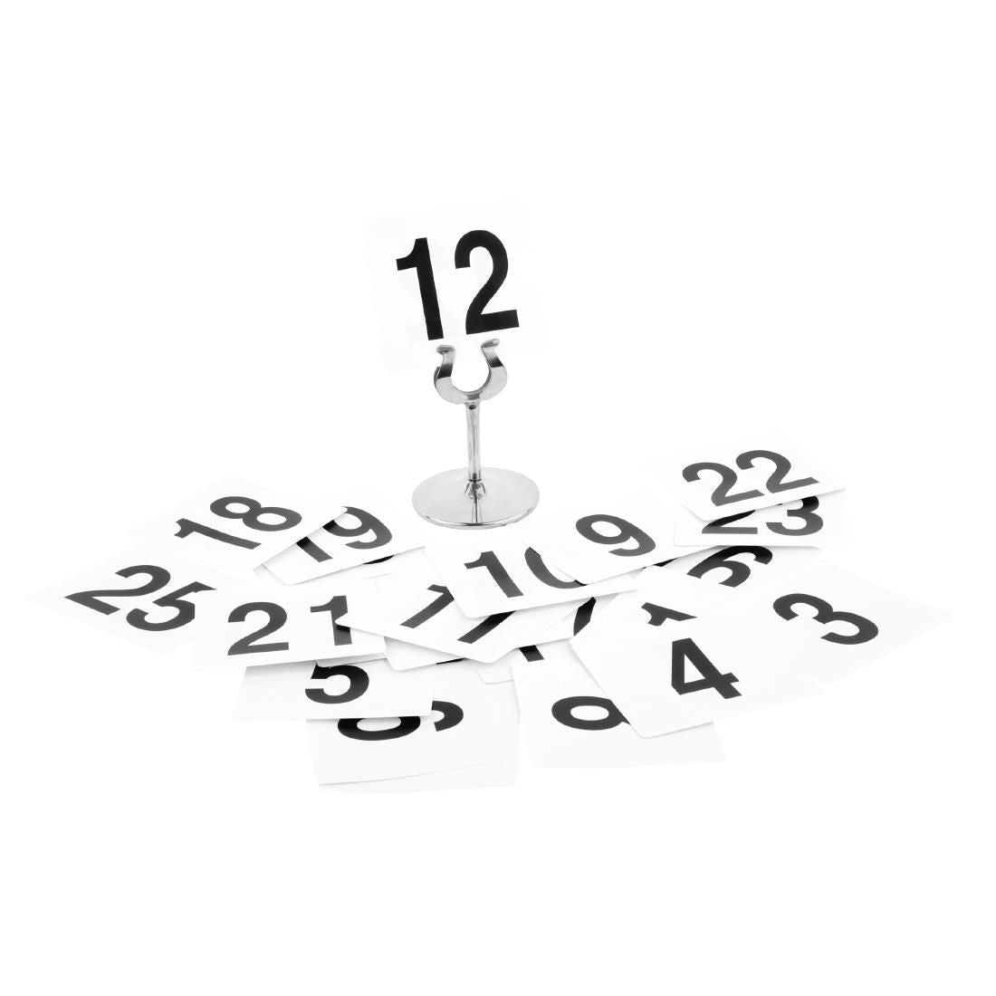 GC086 Plastic Table Numbers Inserts 1-25 JD Catering Equipment Solutions Ltd