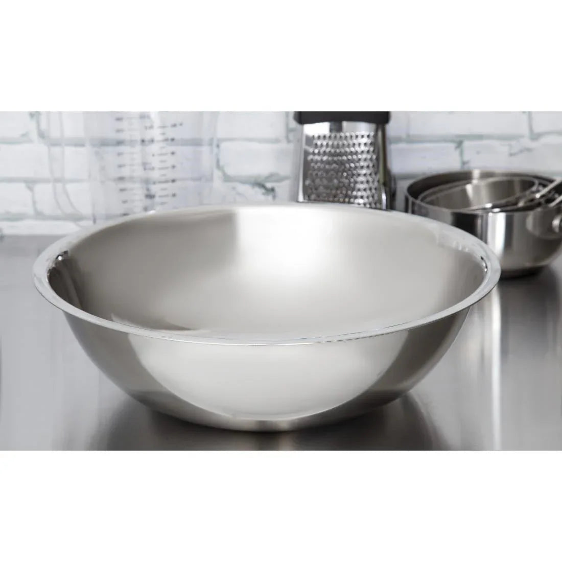 GC141 Vogue Stainless Steel Mixing Bowl 12Ltr - JD Catering Equipment Solutions Ltd