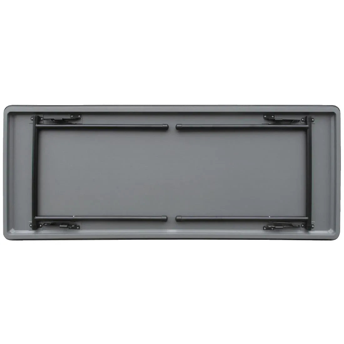 GC596 Bolero ABS Rectangular Folding Table Grey 6ft (Single) - JD Catering Equipment Solutions Ltd