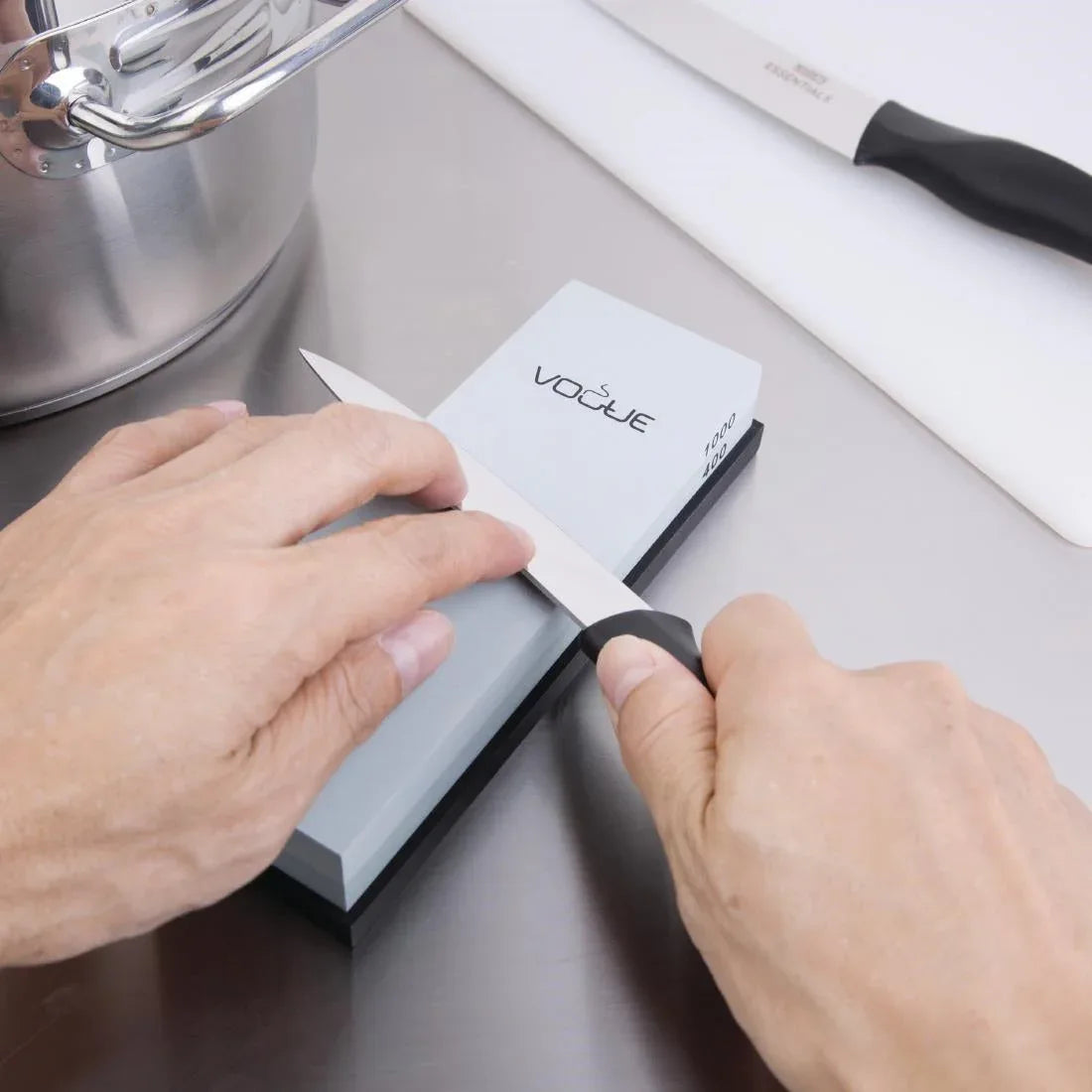 GD036 Vogue Dual Grit Whetstone 400-1000 - JD Catering Equipment Solutions Ltd