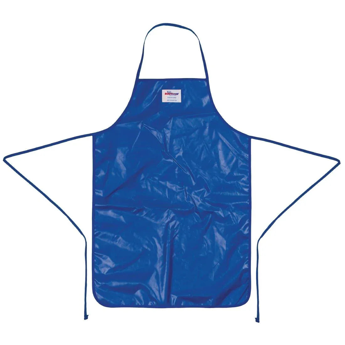 GD331 Burnguard Nylon QuicKlean Bib Apron Blue - JD Catering Equipment Solutions Ltd