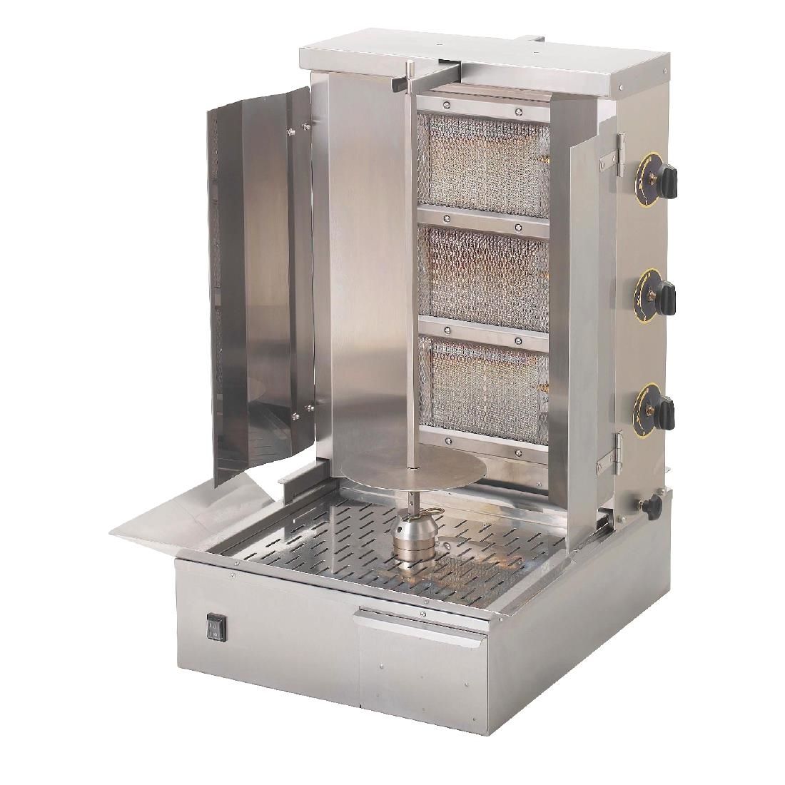 GD349-P Roller Grill LPG Gas Gyros or Kebab Grill GR 60G JD Catering Equipment Solutions Ltd