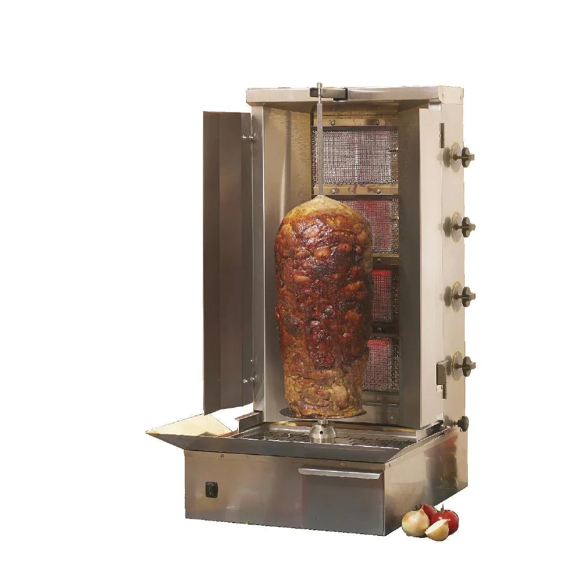 GD350-P Roller Grill LPG Gas Gyros or Kebab Grill GR 80G - JD Catering Equipment Solutions Ltd