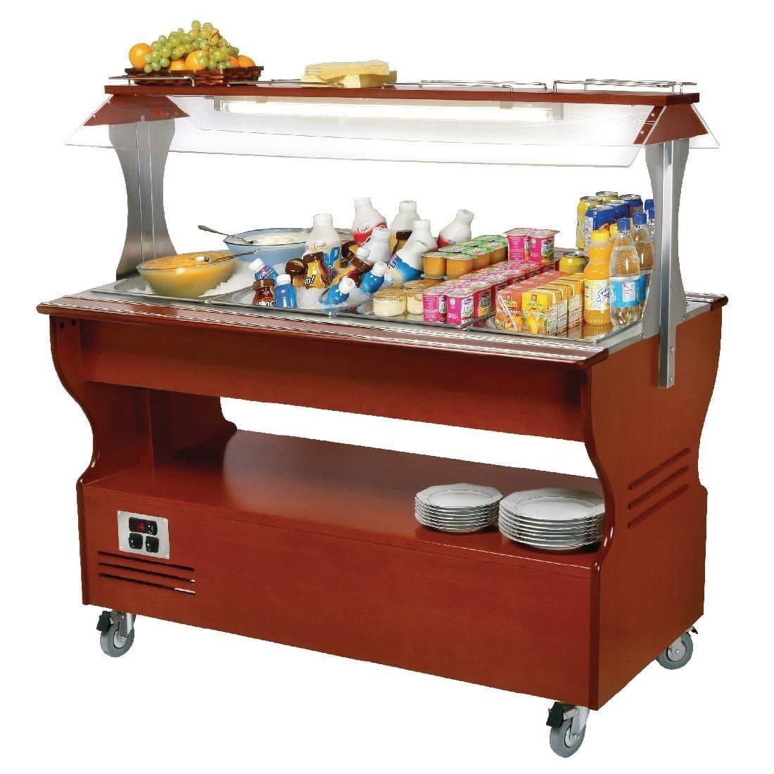 GD372 Roller Grill Chilled Salad Bar Dark SB40F - JD Catering Equipment Solutions Ltd