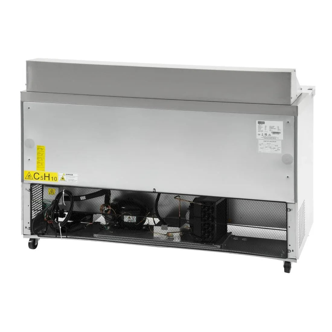 GD883 Polar U-Series Double Door Prep Counter Fridge 527Ltr - JD Catering Equipment Solutions Ltd