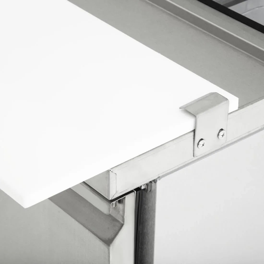 GD883 Polar U-Series Double Door Prep Counter Fridge 527Ltr - JD Catering Equipment Solutions Ltd