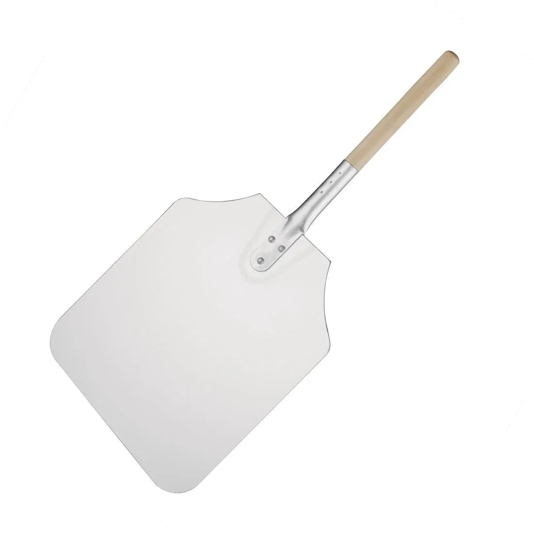 GE208 Vogue Wood Handle Aluminium Pizza Peel 31x36cm - JD Catering Equipment Solutions Ltd