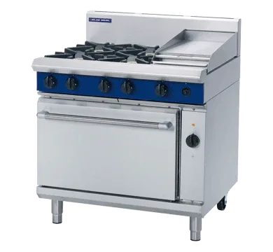 Blue Seal Evolution Series GE56C - 900mm Gas Range Electric Convection Oven with 300mm Griddle
