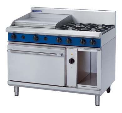 Blue Seal Evolution Series GE58B - 1200mm Gas Range Electric Convection Oven with 600mm Griddle