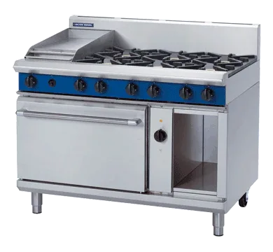 Blue Seal Evolution Series GE58C - 1200mm Gas Range Electric Convection Oven with 300mm Griddle