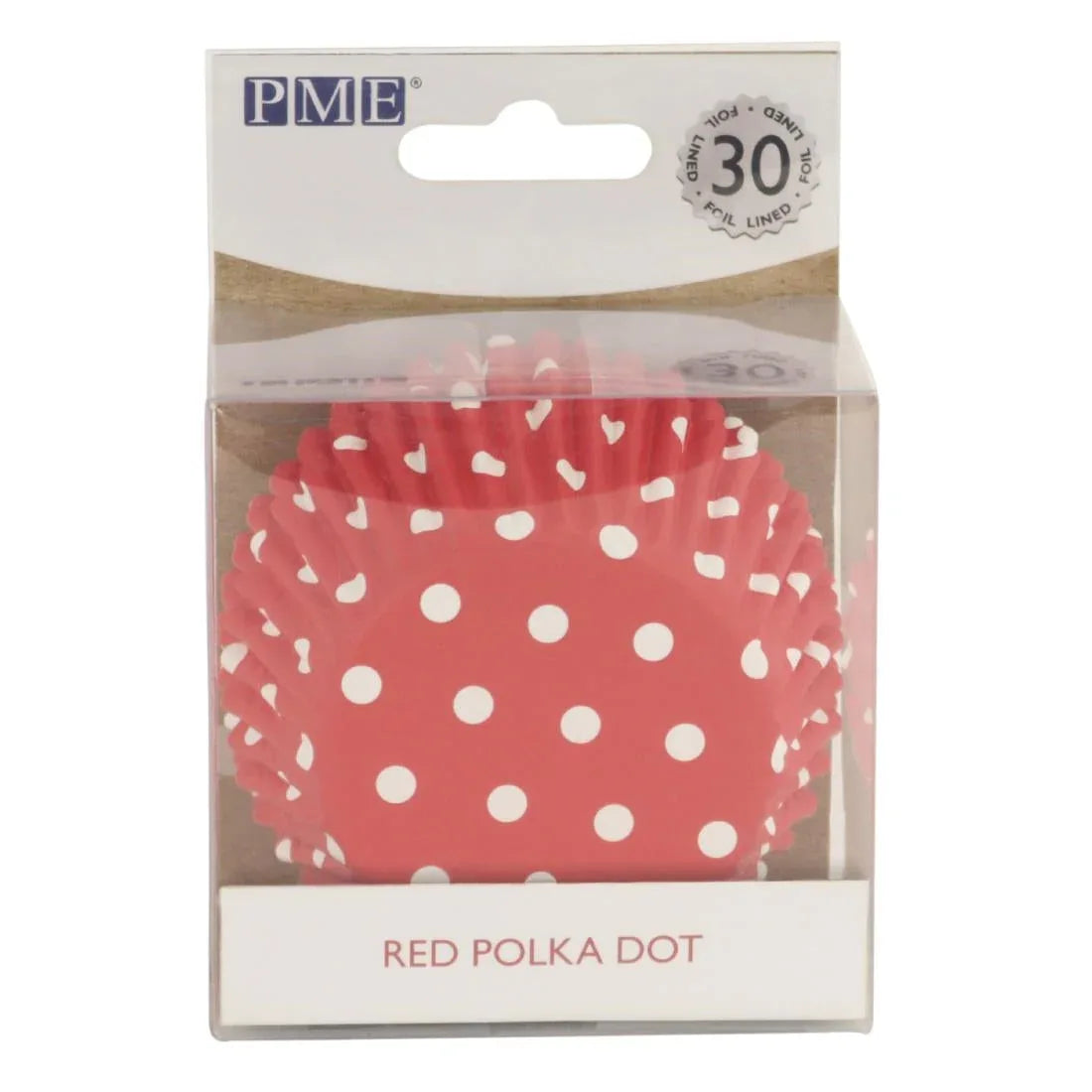 GE849 PME Cupcake Foil Lined Baking Cases Polka Dot (Pack of 30) - JD Catering Equipment Solutions Ltd