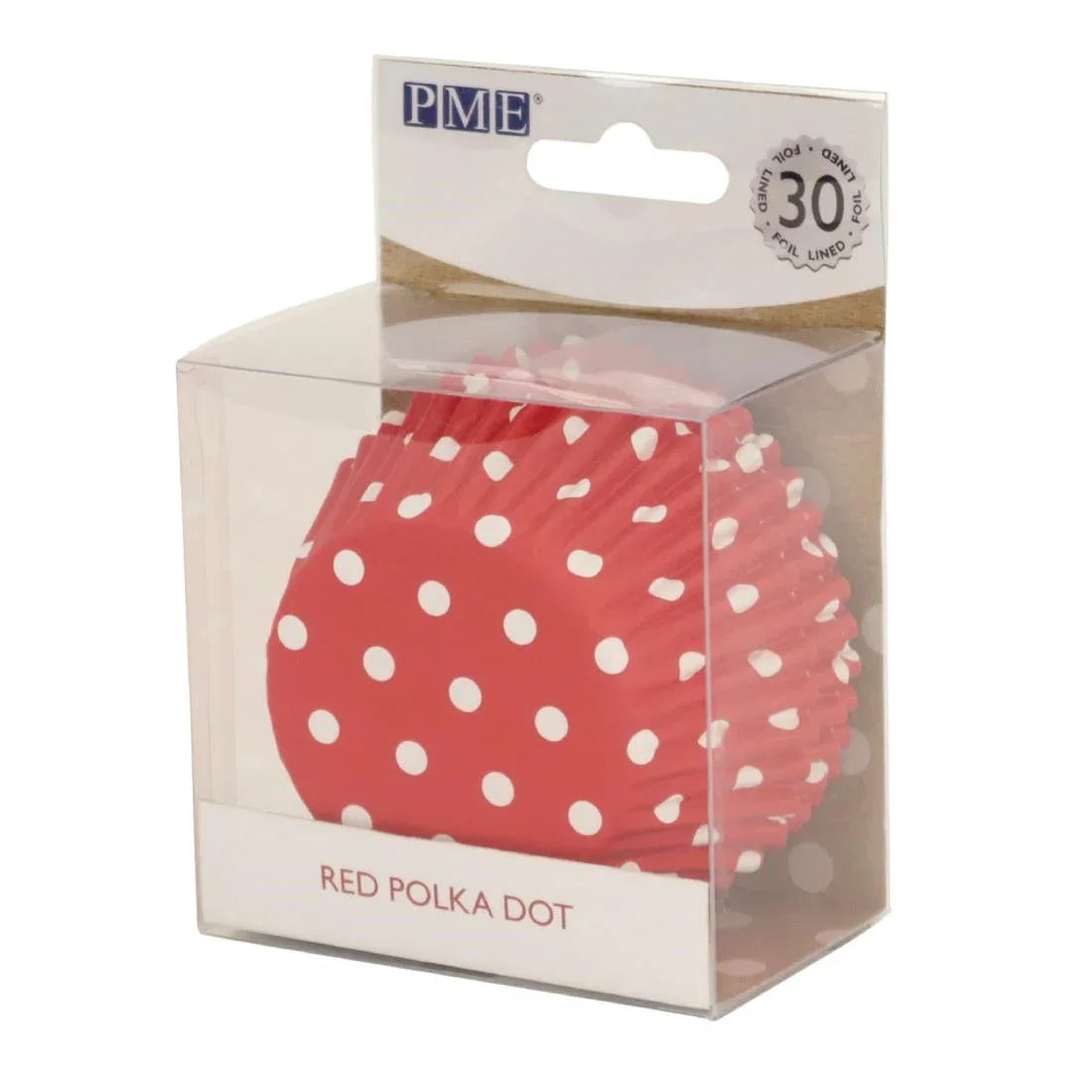 GE849 PME Cupcake Foil Lined Baking Cases Polka Dot (Pack of 30) - JD Catering Equipment Solutions Ltd