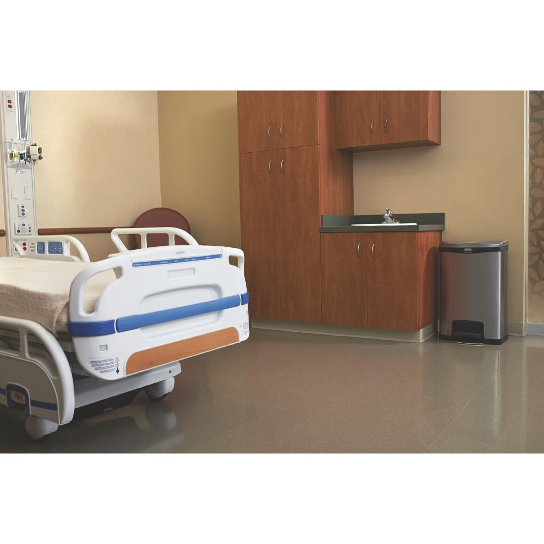 GE938 Rubbermaid Slim Jim Front Step on Pedal Bin Stainless Steel 50Ltr JD Catering Equipment Solutions Ltd