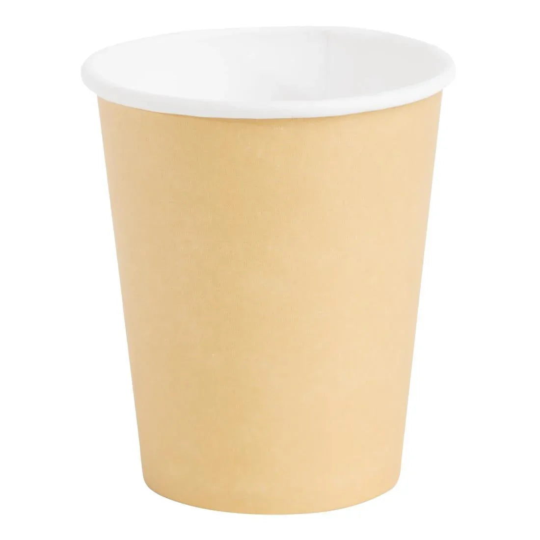 GF031 Fiesta Recyclable Coffee Cups Single Wall Kraft 225ml / 8oz (Pack of 50) - JD Catering Equipment Solutions Ltd