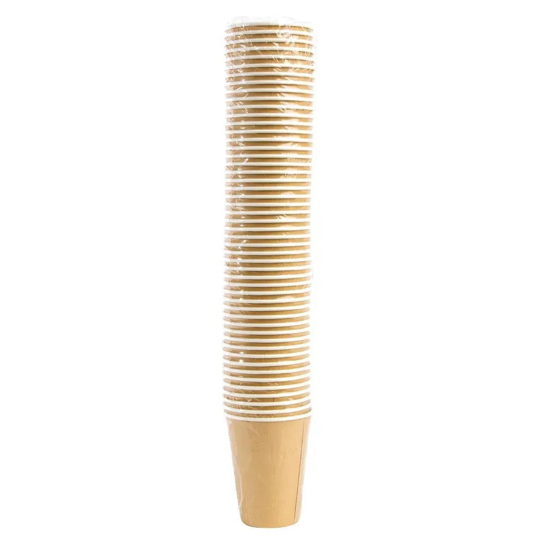 GF032 Fiesta Recyclable Coffee Cups Single Wall Kraft 340ml / 12oz (Pack of 1000) - JD Catering Equipment Solutions Ltd