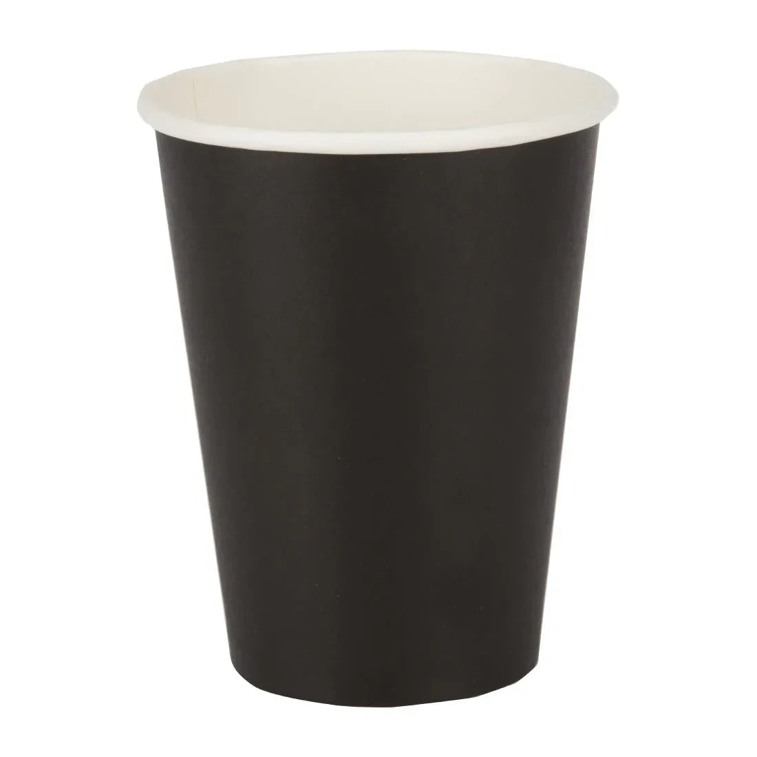 GF043 Fiesta Recyclable Coffee Cups Single Wall Black 340ml / 12oz (Pack of 50) - JD Catering Equipment Solutions Ltd