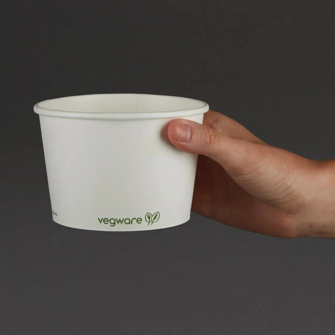 GF047 Vegware Compostable Hot Food Pots 455ml / 16oz (Pack of 500) - JD Catering Equipment Solutions Ltd