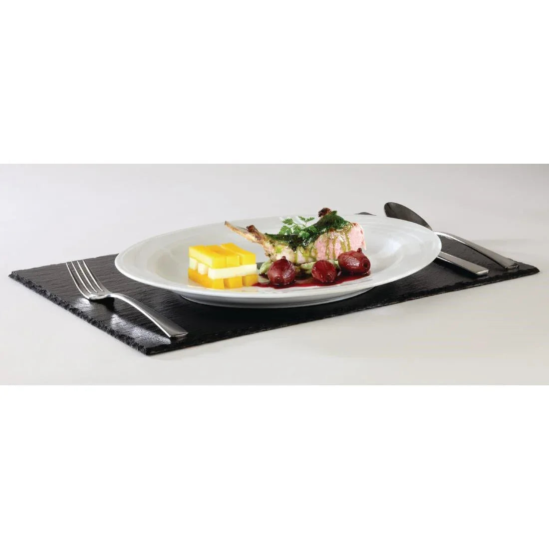 GF071 APS Melamine Platter Slate GN 1/2 - JD Catering Equipment Solutions Ltd