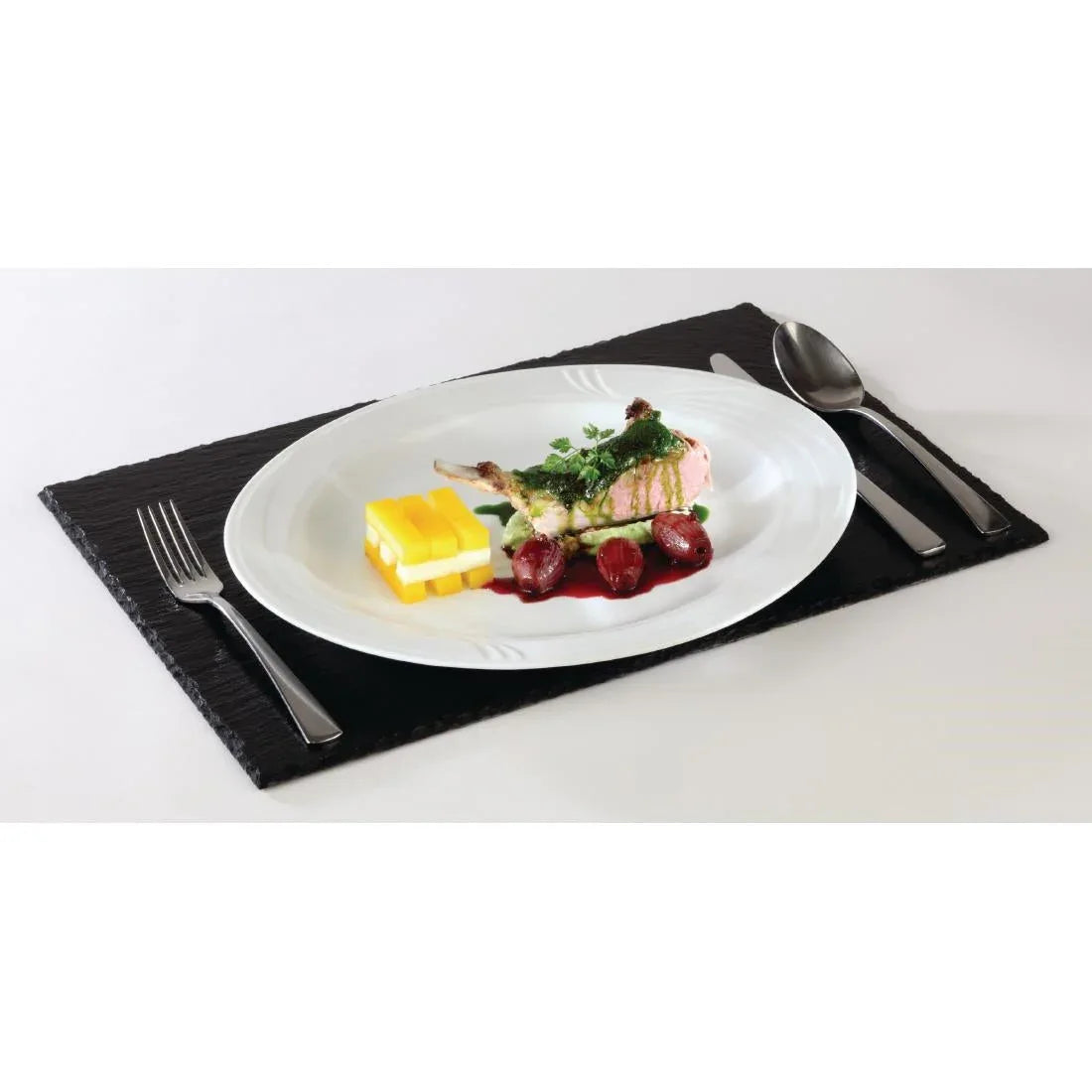 GF071 APS Melamine Platter Slate GN 1/2 - JD Catering Equipment Solutions Ltd