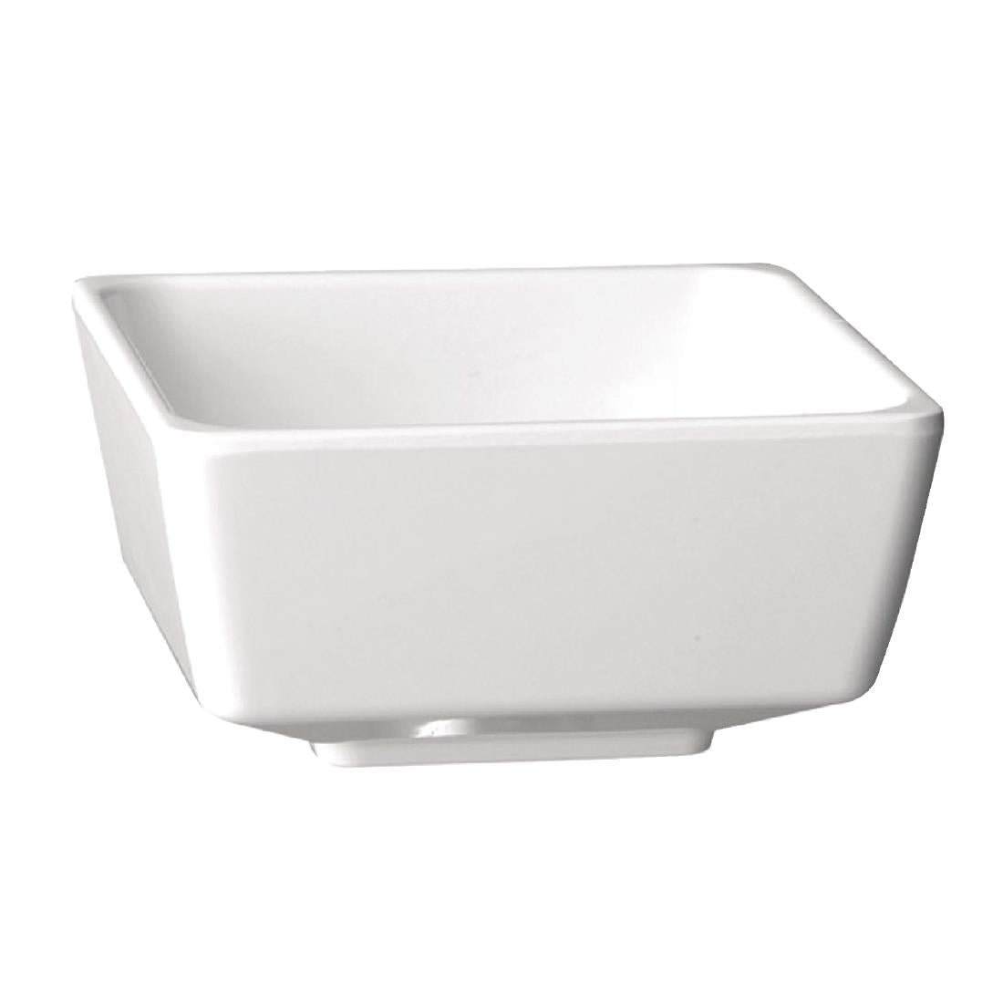GF094 APS Float White Square Bowl 5in JD Catering Equipment Solutions Ltd