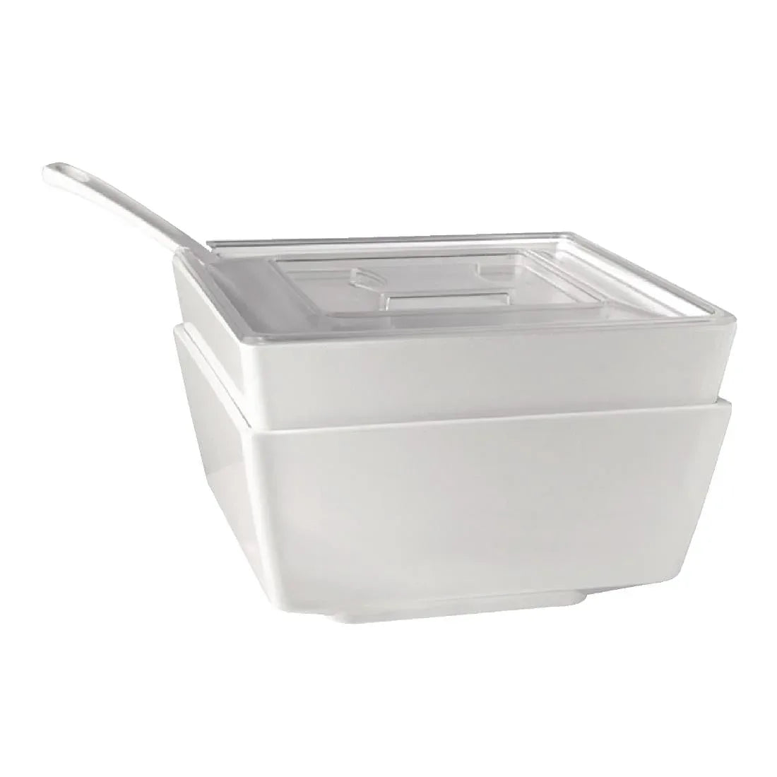 GF096 APS Float White Square Bowl 7in - JD Catering Equipment Solutions Ltd