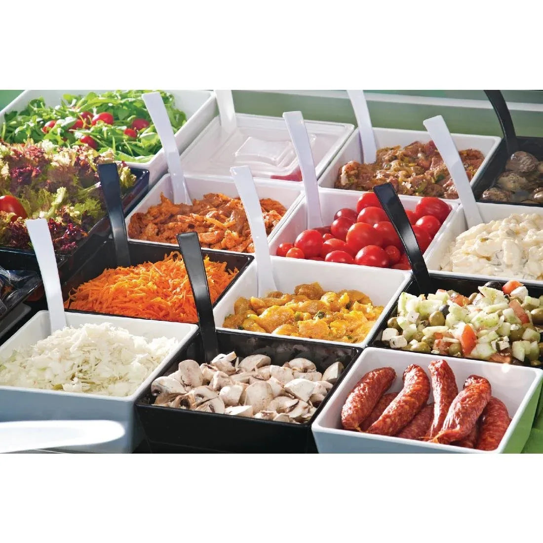 GF098 APS Float White Square Bowl 10in - JD Catering Equipment Solutions Ltd