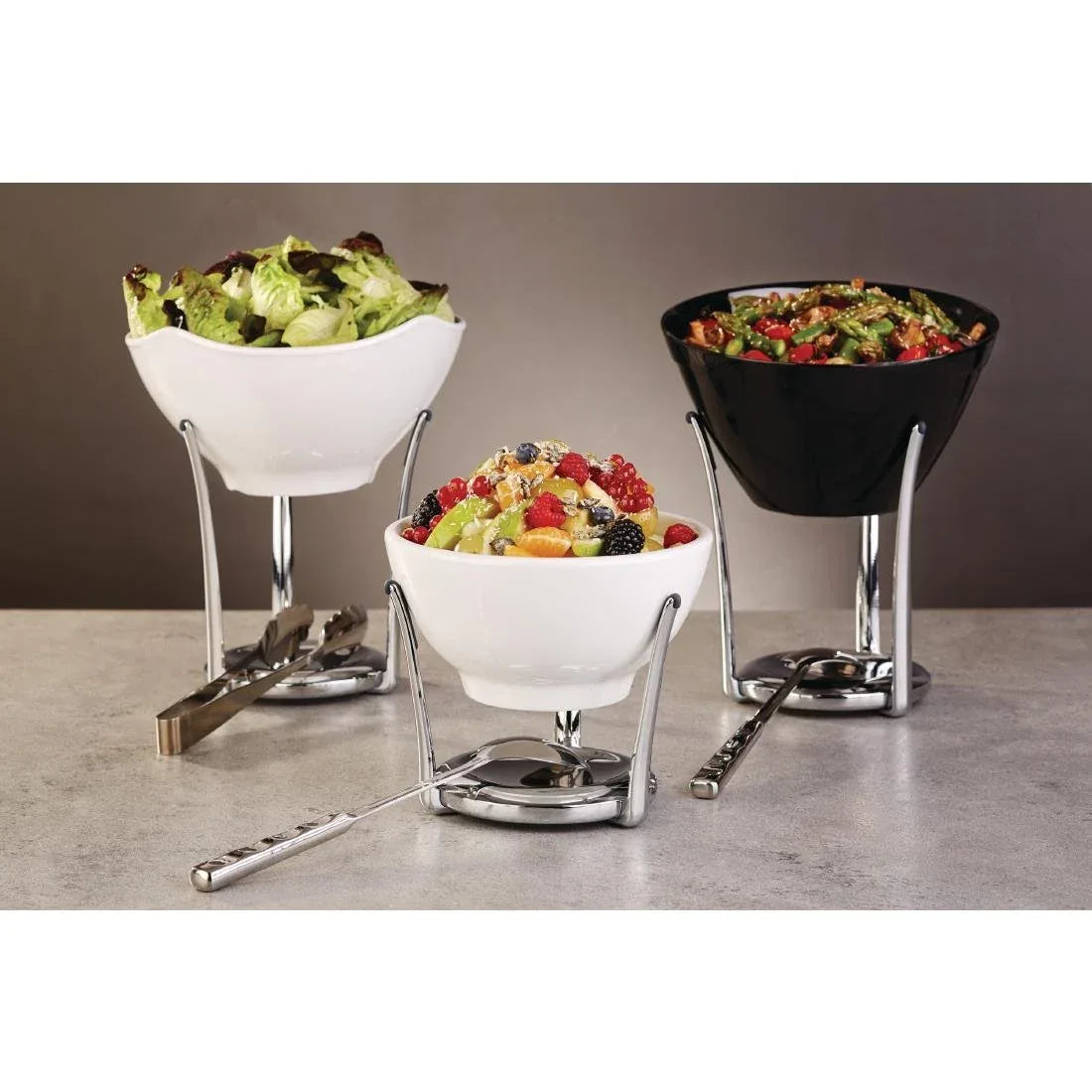GF107 APS Chrome Buffet Stand 140mm High - JD Catering Equipment Solutions Ltd
