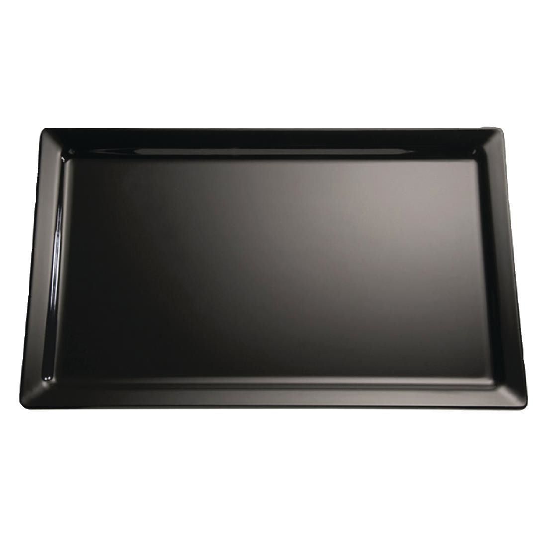 GF121 APS Pure Melamine Tray Black GN 1/1 JD Catering Equipment Solutions Ltd