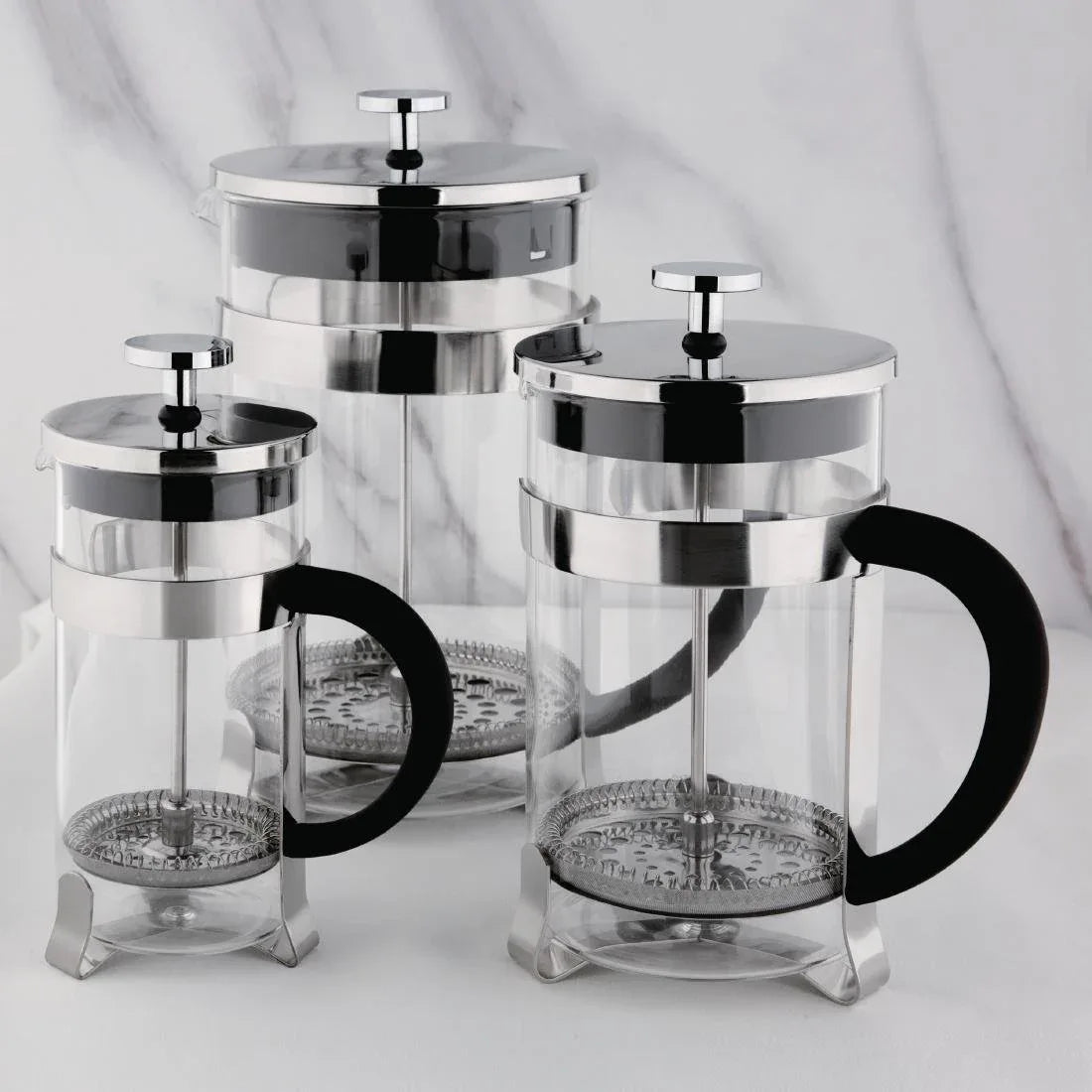 GF230 Olympia Contemporary Glass Cafetiere 3 Cup - JD Catering Equipment Solutions Ltd