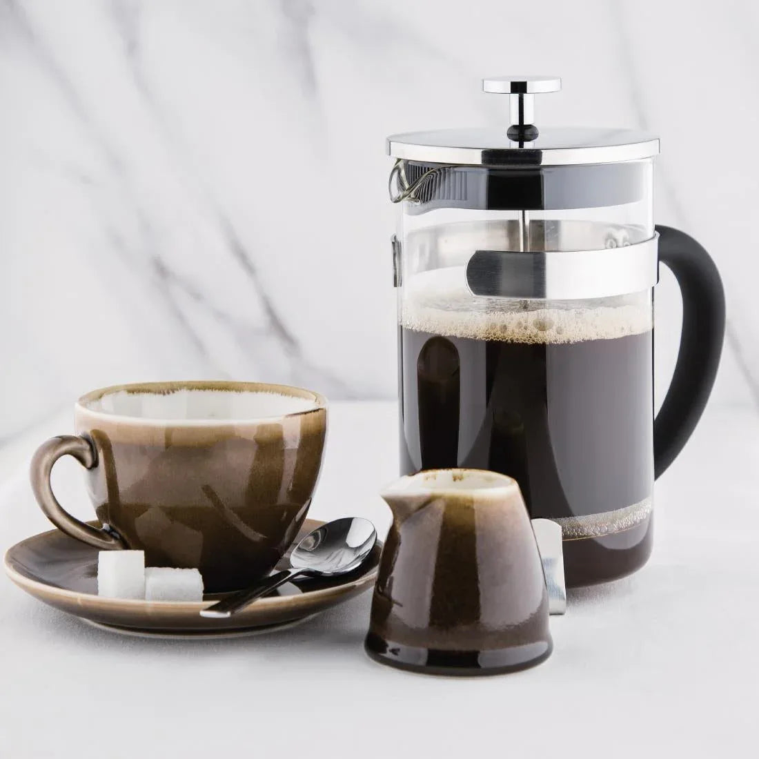 GF231 Olympia Contemporary Glass Cafetiere 6 Cup - JD Catering Equipment Solutions Ltd