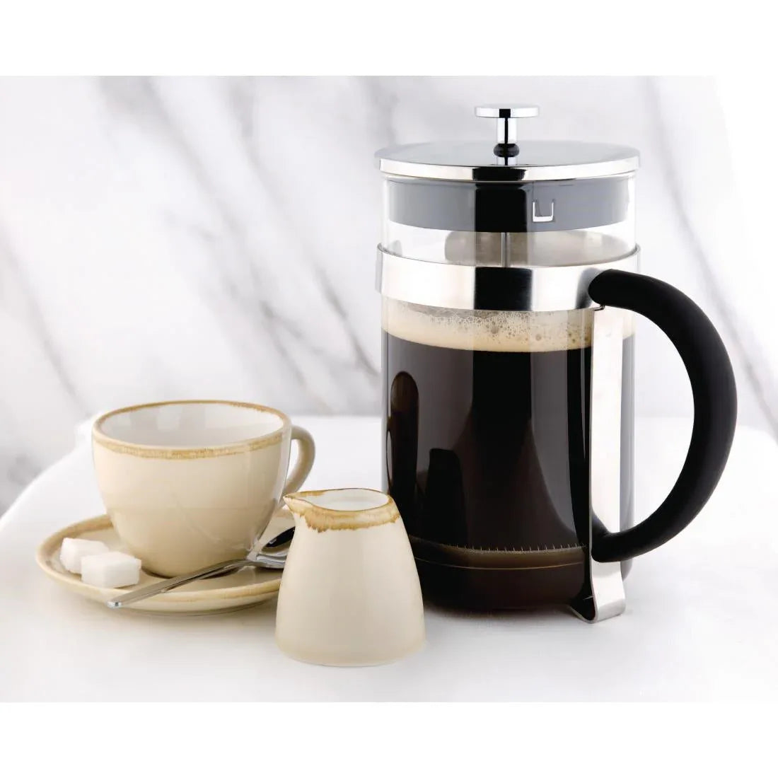GF233 Olympia Contemporary Glass Cafetiere 12 Cup - JD Catering Equipment Solutions Ltd
