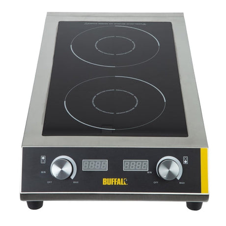 GF239 Buffalo Heavy Duty Double Induction Hob 7kW JD Catering Equipment Solutions Ltd
