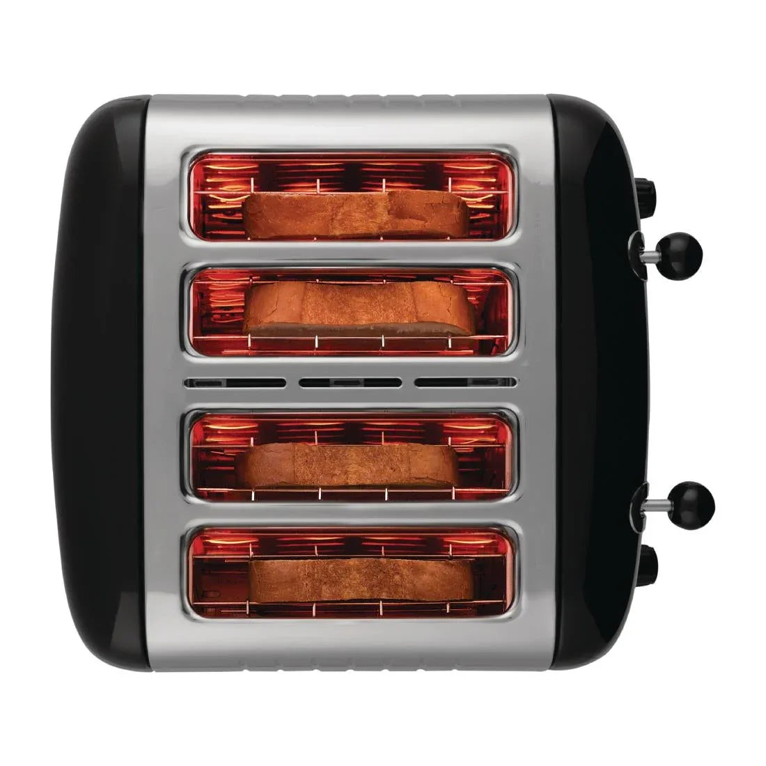 GF336 Dualit 4 Slice Lite Toaster Black 46205 - JD Catering Equipment Solutions Ltd